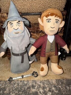 RARE: Gandalf the Grey and Bilbo Baggins Plush & Key